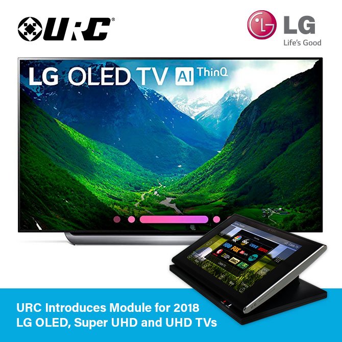 URC Introduces Model for 2018 LG OLED, Super UHD and UHD TVS
